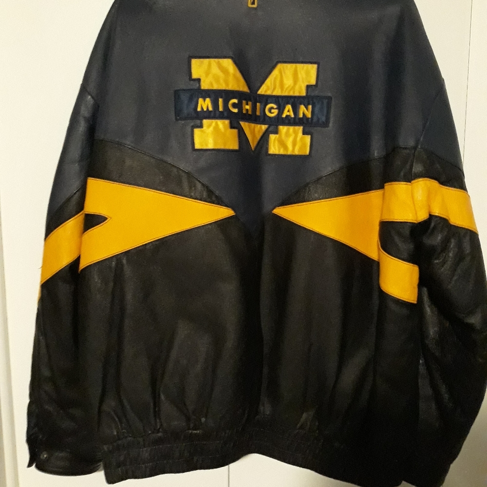 Michigan Wolverines leather jacket